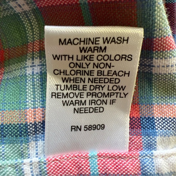 Cremieux Classics Men’s Red/white/blue/green Plaid L/S Button Up Size 3XB - Picture 11 of 11